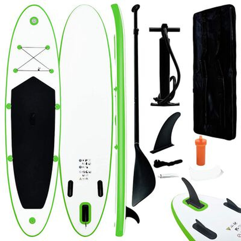 Aufblasbares Stand up Paddle Board Set Schwarz Und Weiß