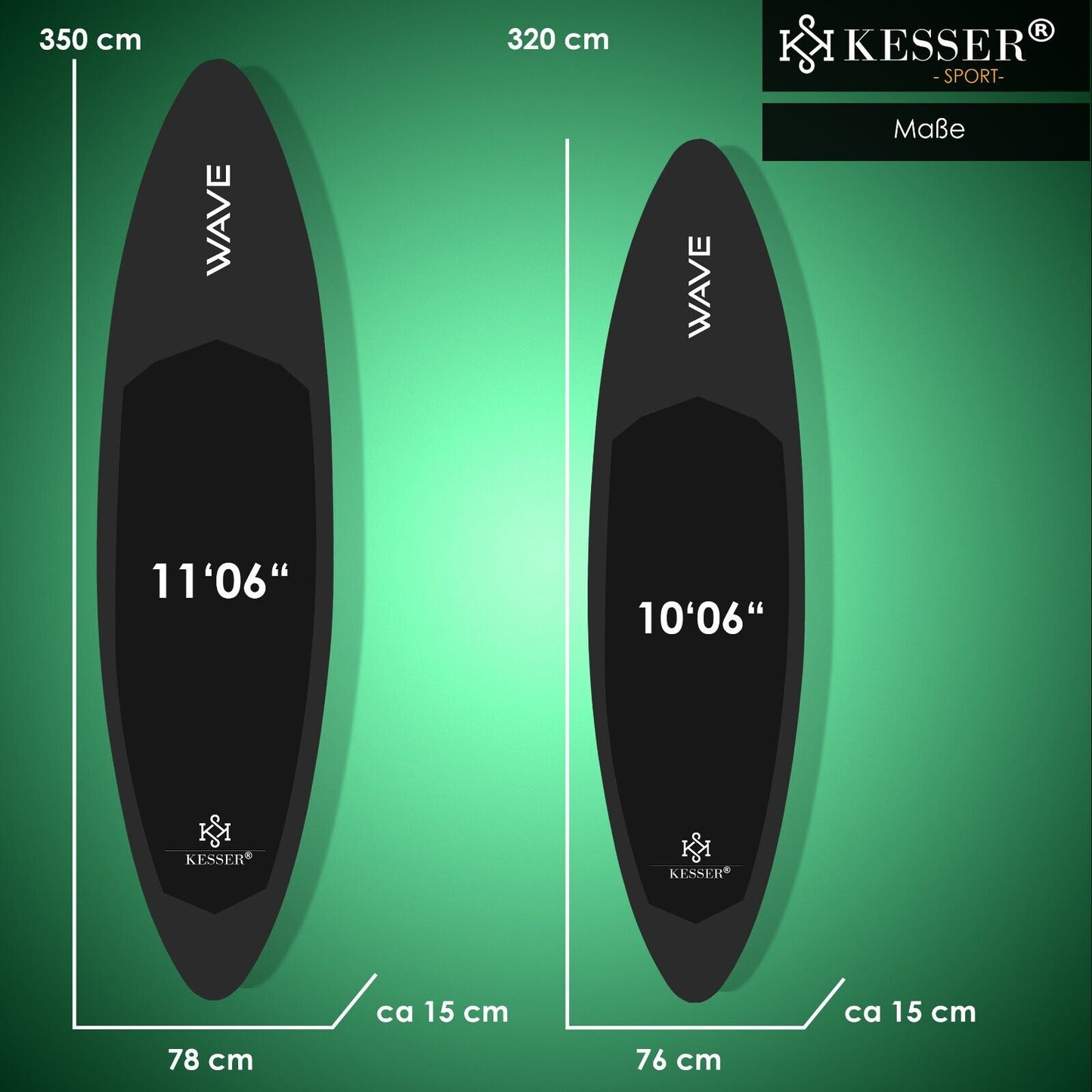 KESSER® SUP Board Set GTX Mit Sitz Stand up Paddle Aufblasbar Surfboard Paddling