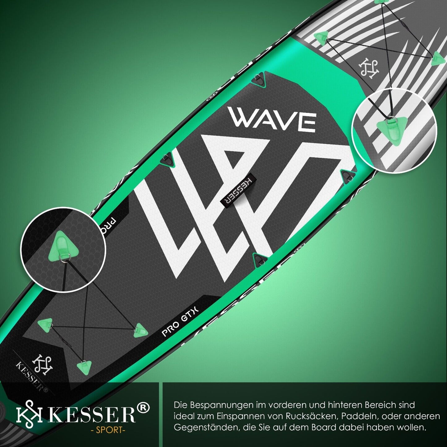 KESSER® SUP Board Set GTX Mit Sitz Stand up Paddle Aufblasbar Surfboard Paddling