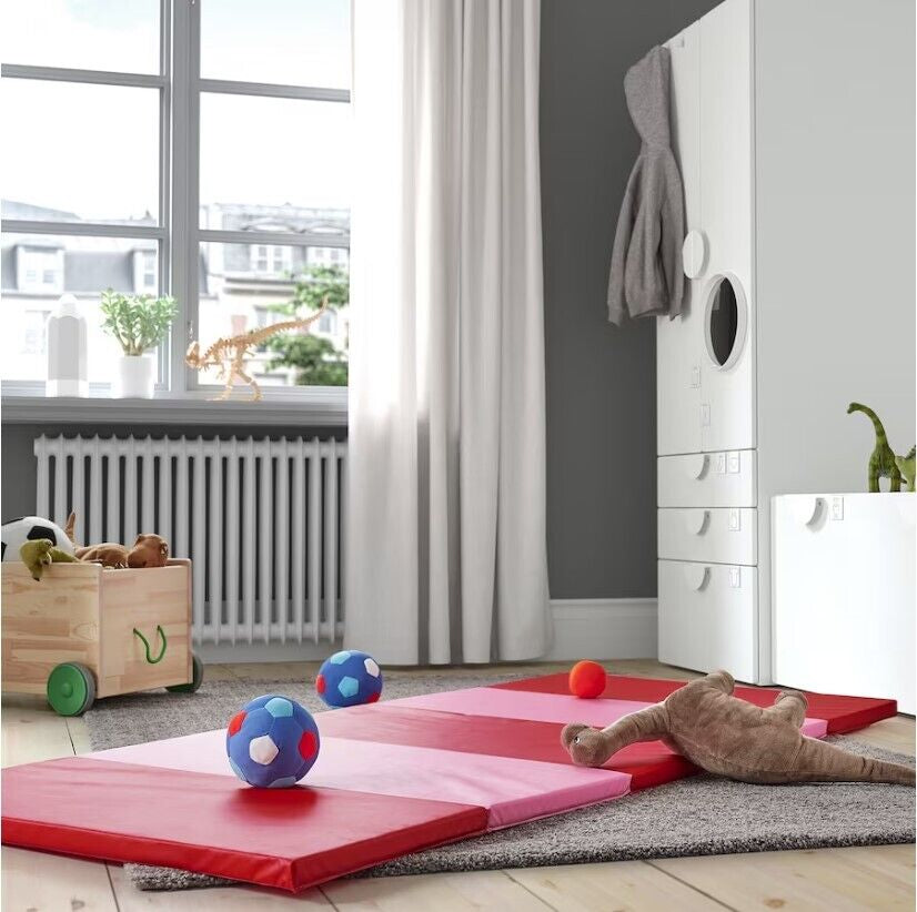 IKEA PLUFSIG Gymnastikmatte Faltbar Turnmatte Bodenmatte Spielematt Yogamatte