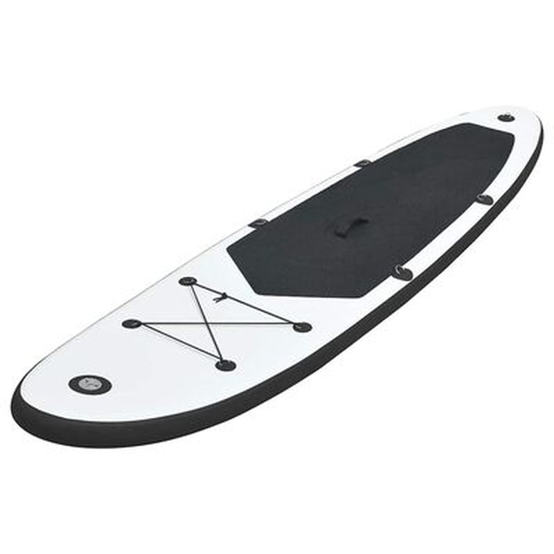 Aufblasbares Stand up Paddle Board Set Schwarz Und Weiß