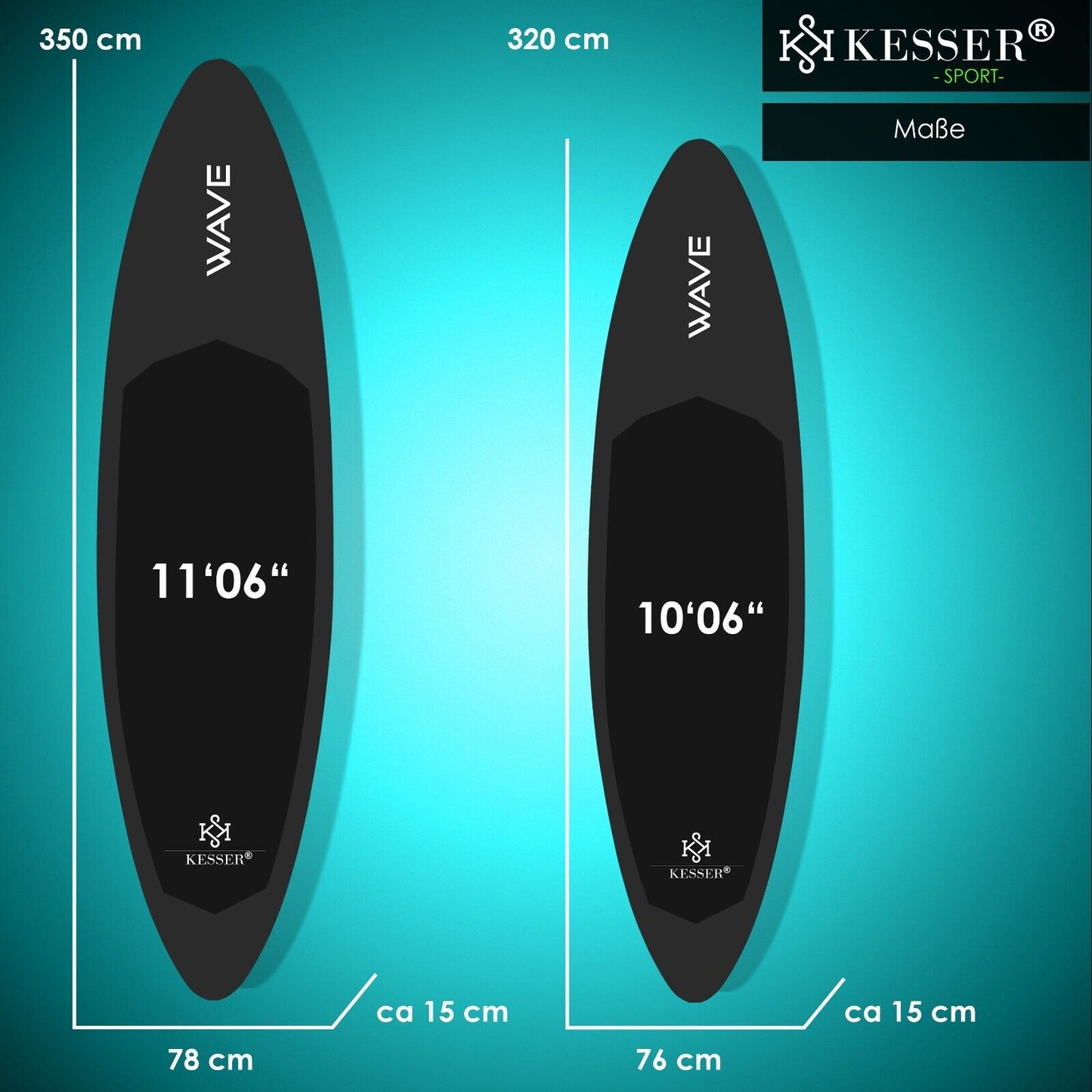 KESSER® SUP Board Set GTX Mit Sitz Stand up Paddle Aufblasbar Surfboard Paddling