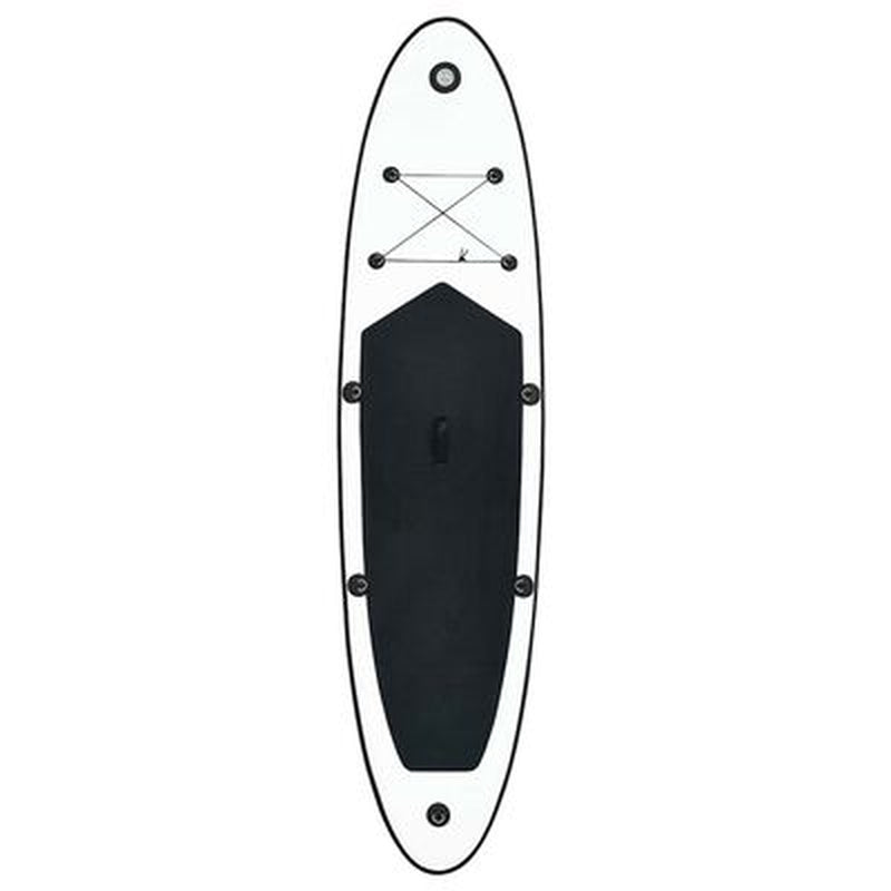 Aufblasbares Stand up Paddle Board Set Schwarz Und Weiß