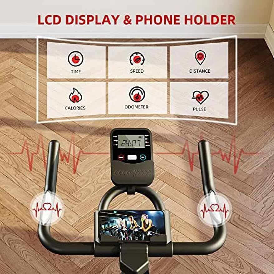 Heimtrainer Fahrrad Fitnessbike Ergometer Hometrainer Indoor Bike Bis 150Kg DE