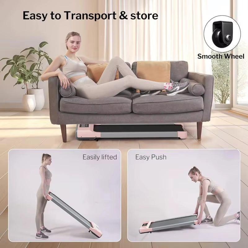 3 in 1 2.5 HP Walking Pad Treadmills 300Lb, under Desk Treadmill Pad for Home/Office/Exercise