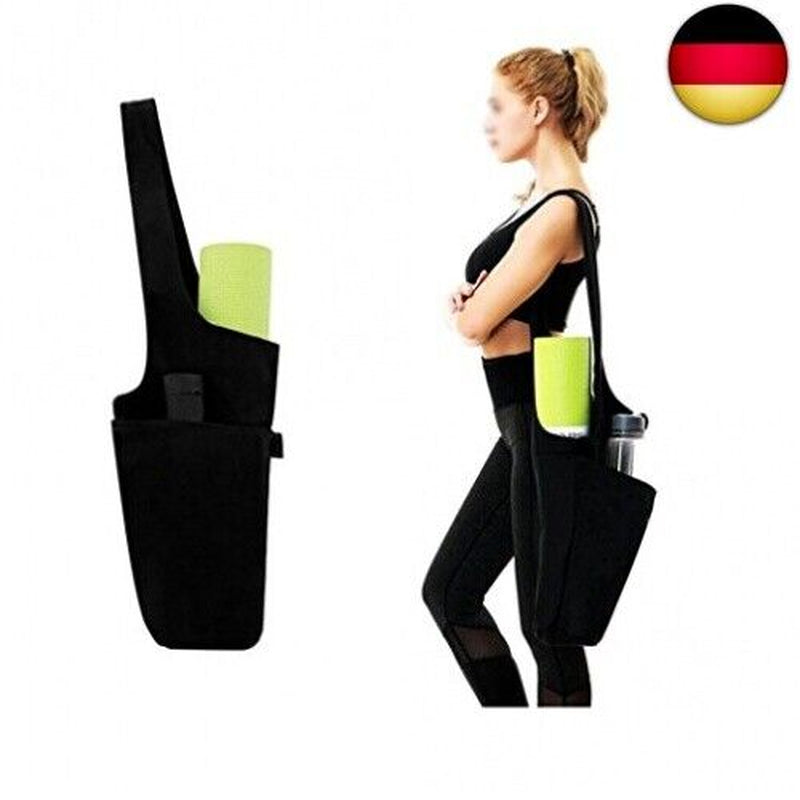 Onegenug Vianber Yoga Matte Tasche, Faltbare Leinwand Yoga Übung Matte Tote