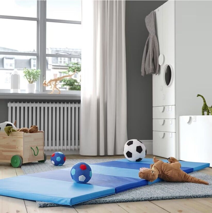 IKEA PLUFSIG Gymnastikmatte Faltbar Turnmatte Bodenmatte Spielematt Yogamatte