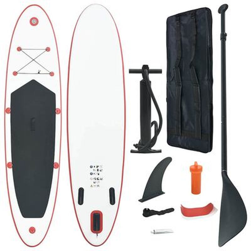 Aufblasbares Stand up Paddle Board Set Schwarz Und Weiß