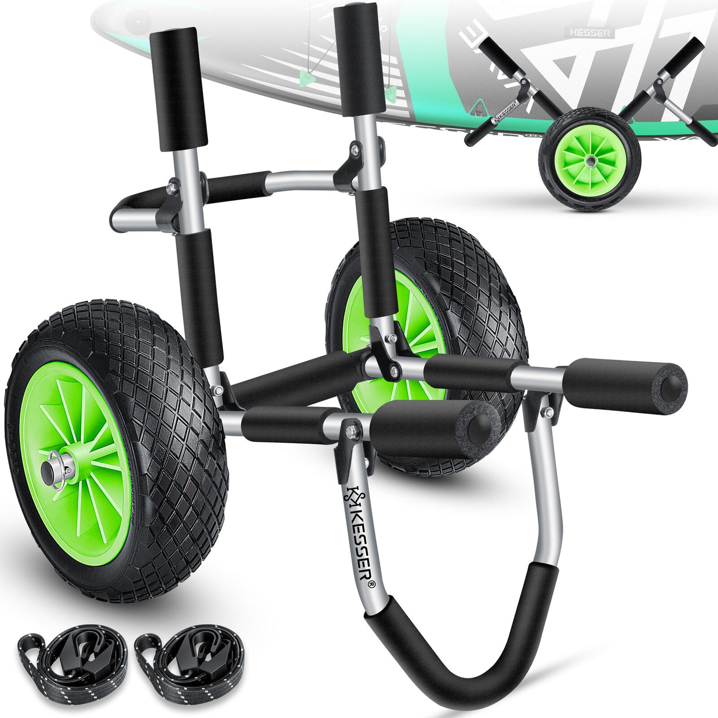 KESSER® SUP Transportwagen Stand up Paddle Board Surfboard Wagen Kajakwagen