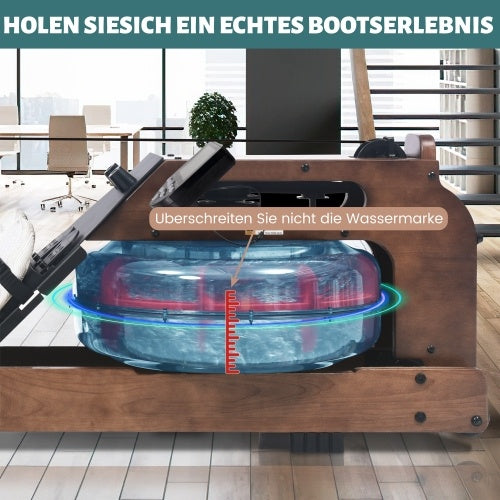 Holzernes Indoor-Heimfitness Rudergerat