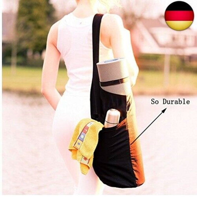 Onegenug Vianber Yoga Matte Tasche, Faltbare Leinwand Yoga Übung Matte Tote
