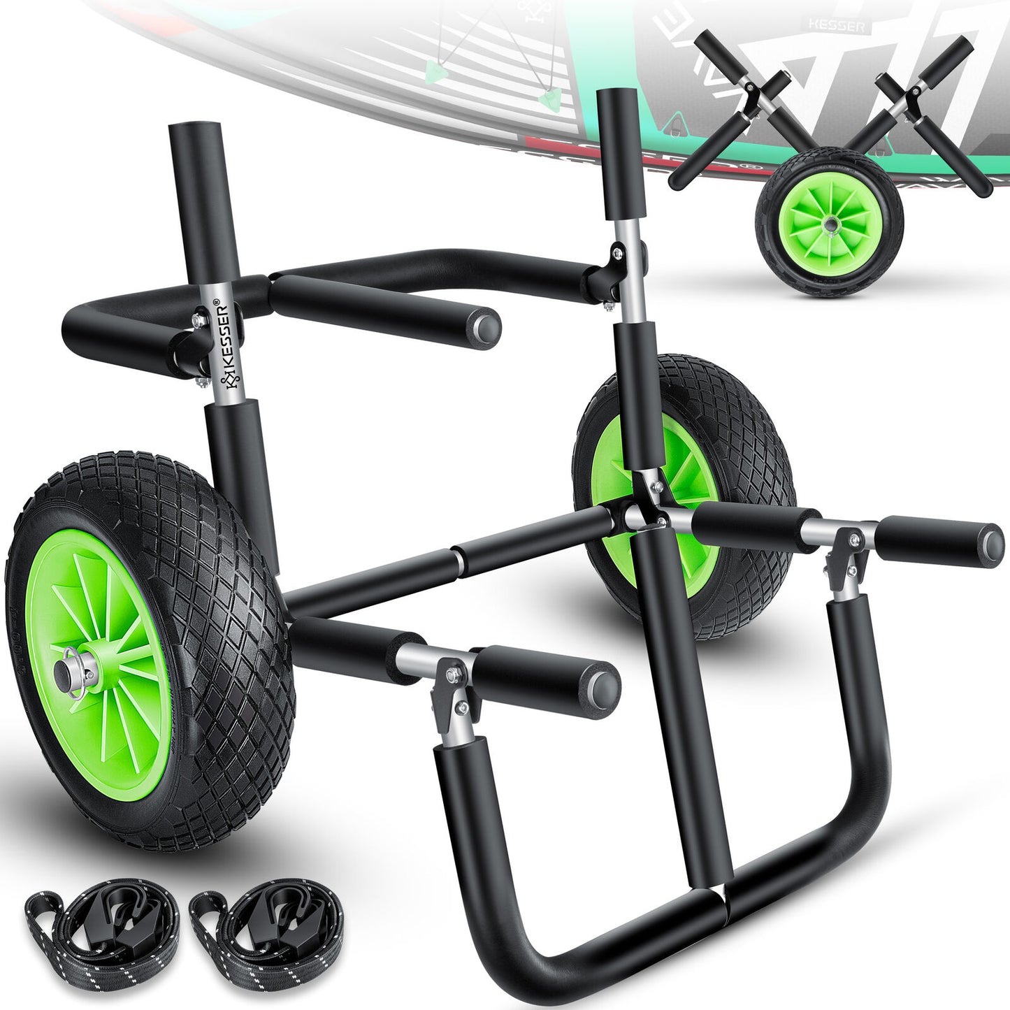 KESSER® SUP Transportwagen Stand up Paddle Board Surfboard Wagen Kajakwagen
