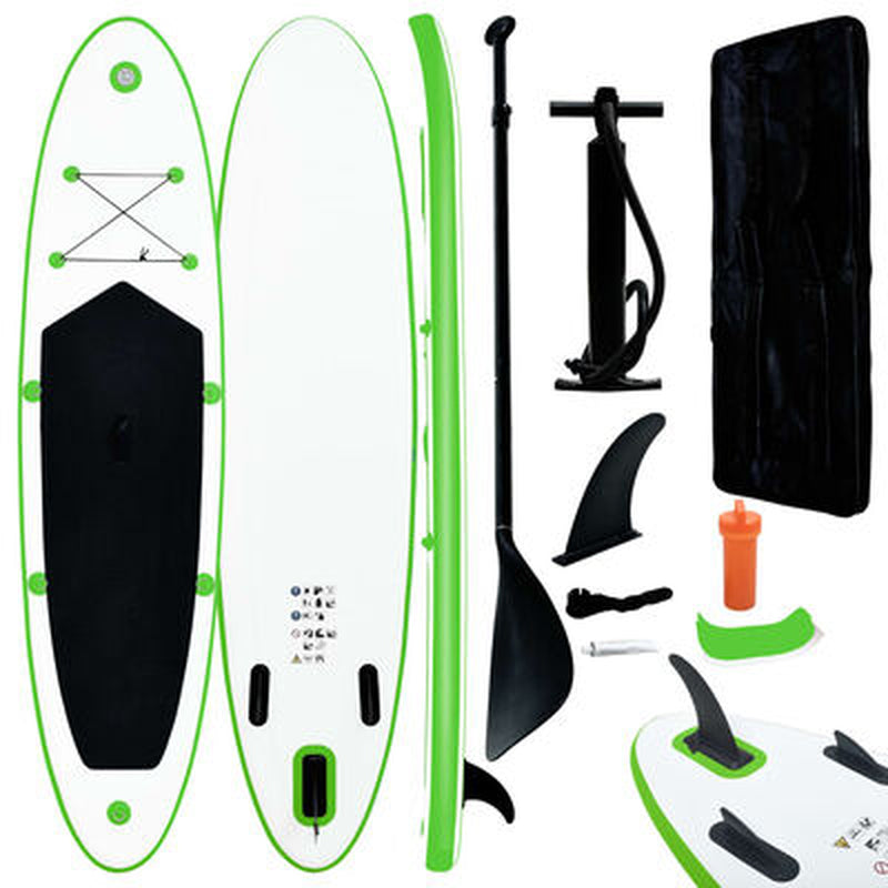 Aufblasbares Stand up Paddle Board Set Schwarz Und Weiß