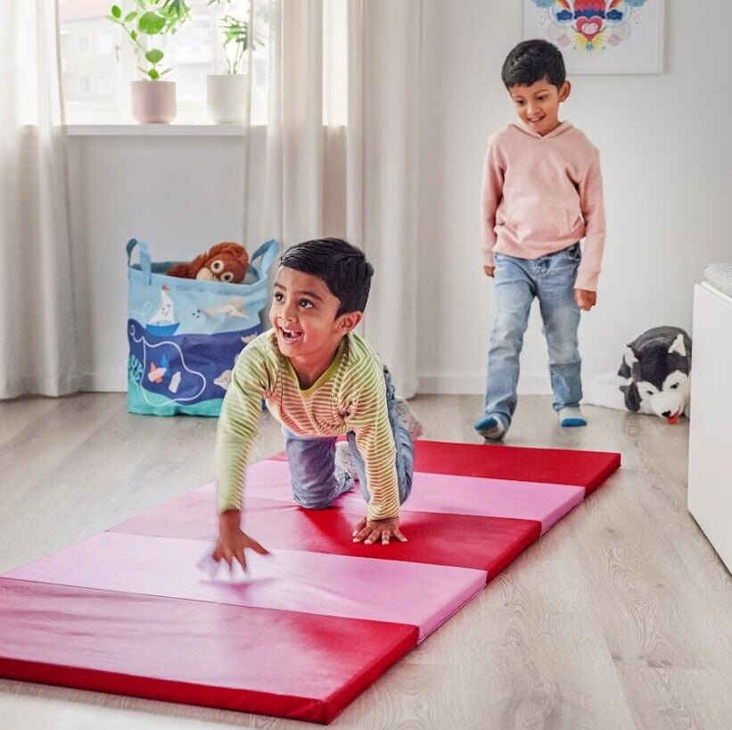 IKEA PLUFSIG Gymnastikmatte Faltbar Turnmatte Bodenmatte Spielematt Yogamatte