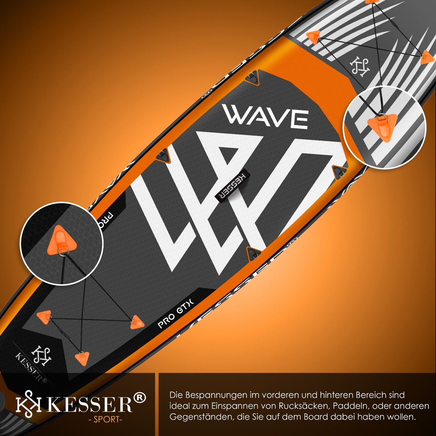 KESSER® SUP Board Set GTX Mit Sitz Stand up Paddle Aufblasbar Surfboard Paddling
