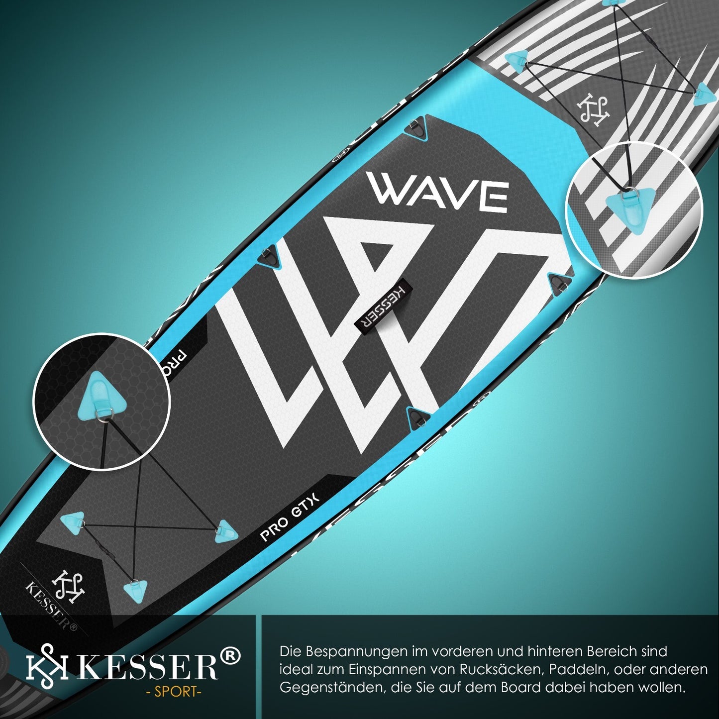 KESSER® SUP Board Set GTX Mit Sitz Stand up Paddle Aufblasbar Surfboard Paddling