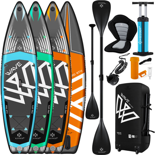 KESSER® SUP Board Set GTX Mit Sitz Stand up Paddle Aufblasbar Surfboard Paddling