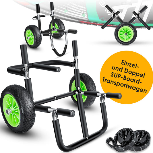 KESSER® SUP Transportwagen Stand up Paddle Board Surfboard Wagen Kajakwagen