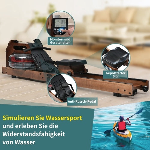 Holzernes Indoor-Heimfitness Rudergerat