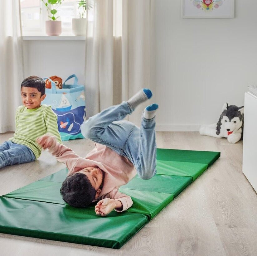 IKEA PLUFSIG Gymnastikmatte Faltbar Turnmatte Bodenmatte Spielematt Yogamatte
