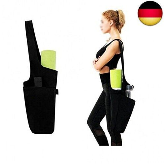Onegenug Vianber Yoga Matte Tasche, Faltbare Leinwand Yoga Übung Matte Tote